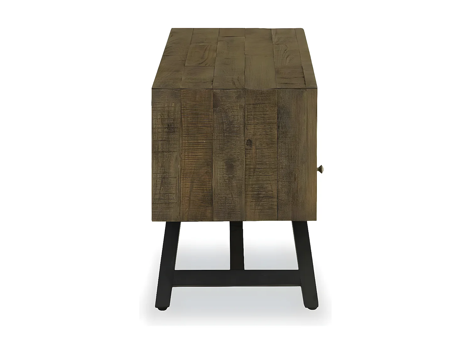 Meuble tv 3 tiroirs Bois Marron - Cidalie Décoration d'Autrefois