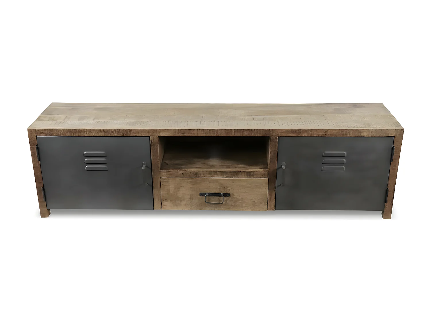 Meuble tv 1 tiroir Bois Marron - Perlélia Décoration d'Autrefois