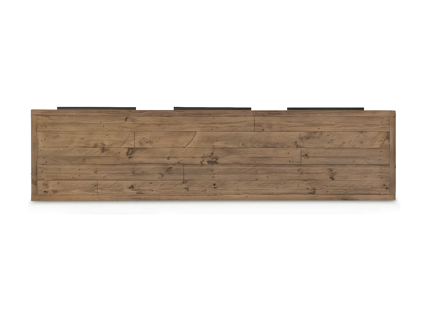 Meuble tv 3 tiroirs Bois-Métal Marron - Maglorine Décoration d'Autrefois