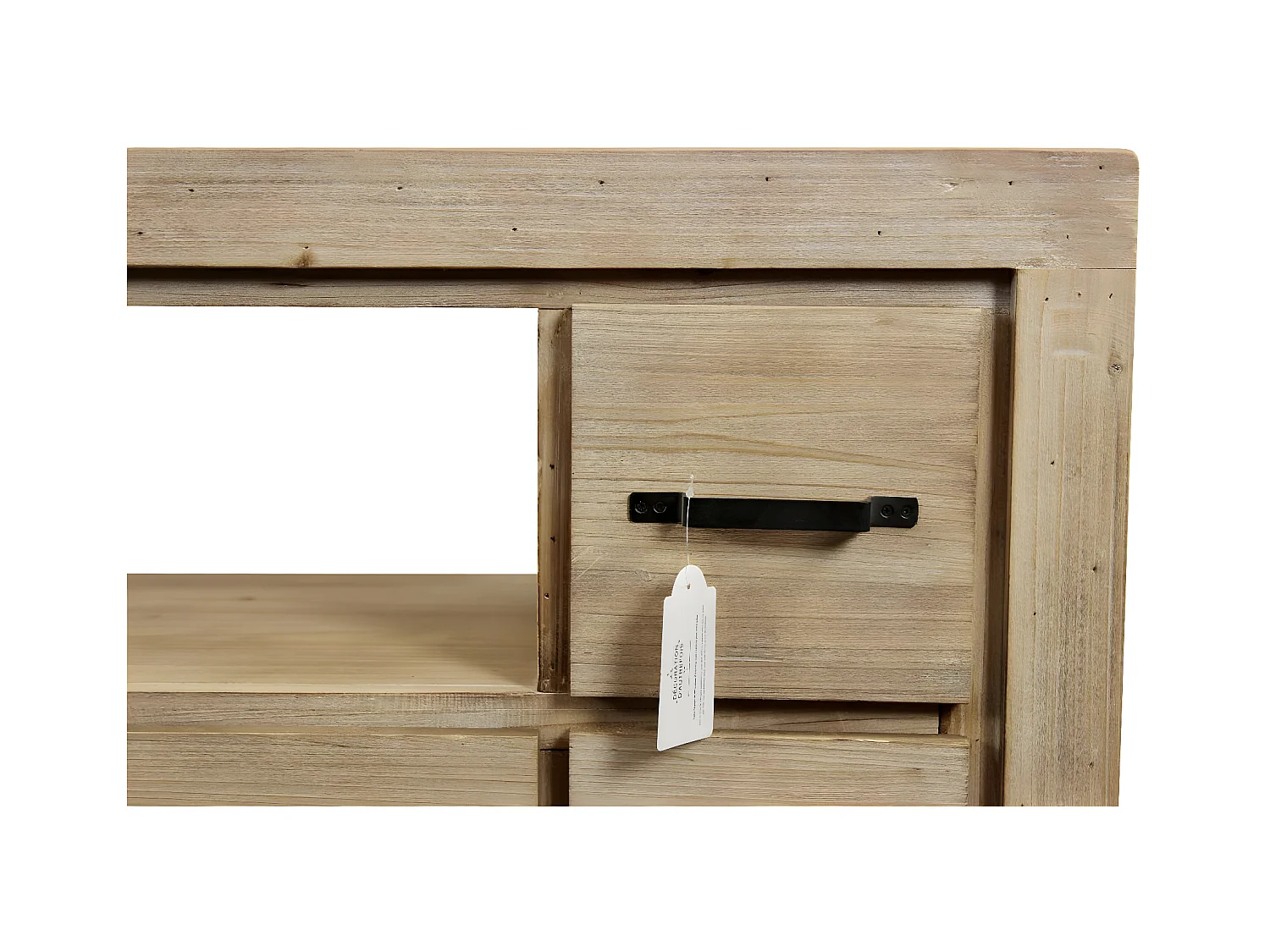 Meuble tv 7 tiroirs naturel Bois Naturel - Esmée Décoration d'Autrefois