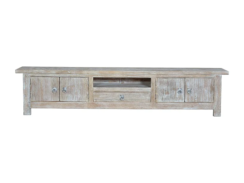 Antik-weißer TV-Schrank