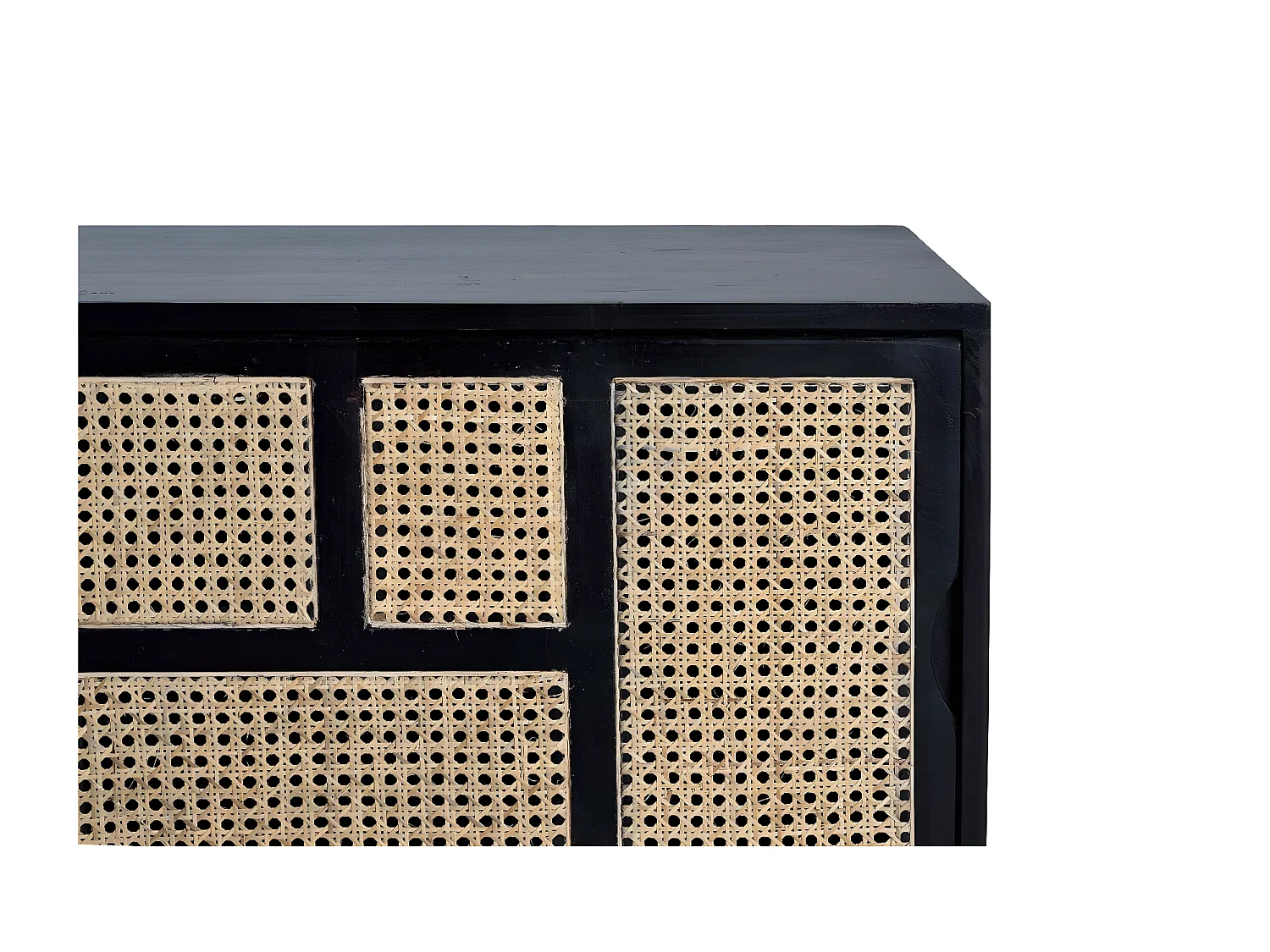 Meuble tv Bois Noir - Eléonore Décoration d'Autrefois