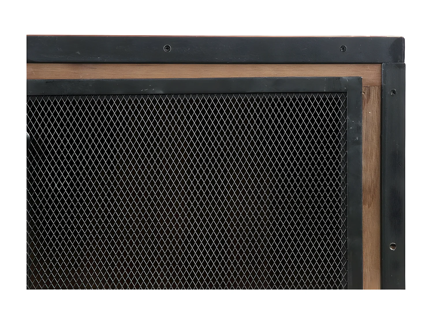 Meuble tv Bois-Métal Marron - Eduline Décoration d'Autrefois