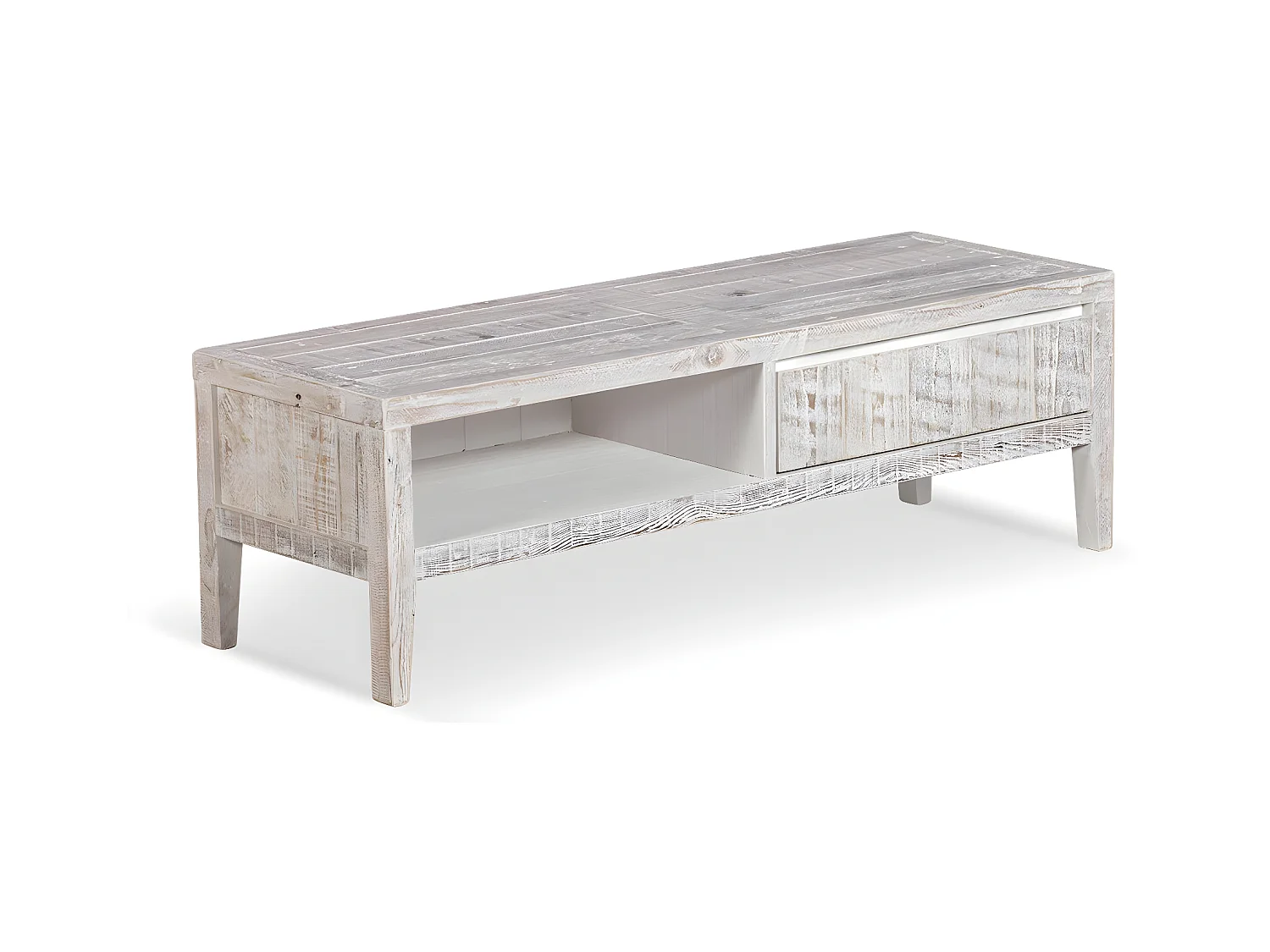 Meuble tv Bois Gris - Cadélia Décoration d'Autrefois