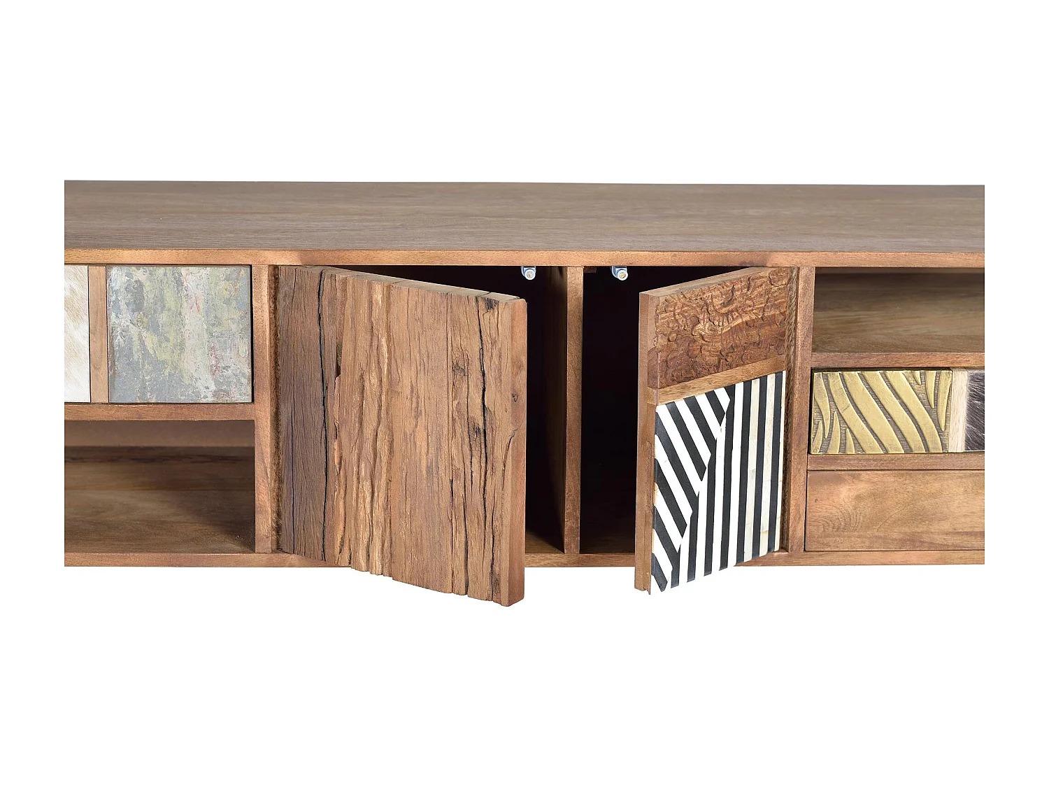 Szafka pod telewizor w kolorze czarnym Manguier Clair