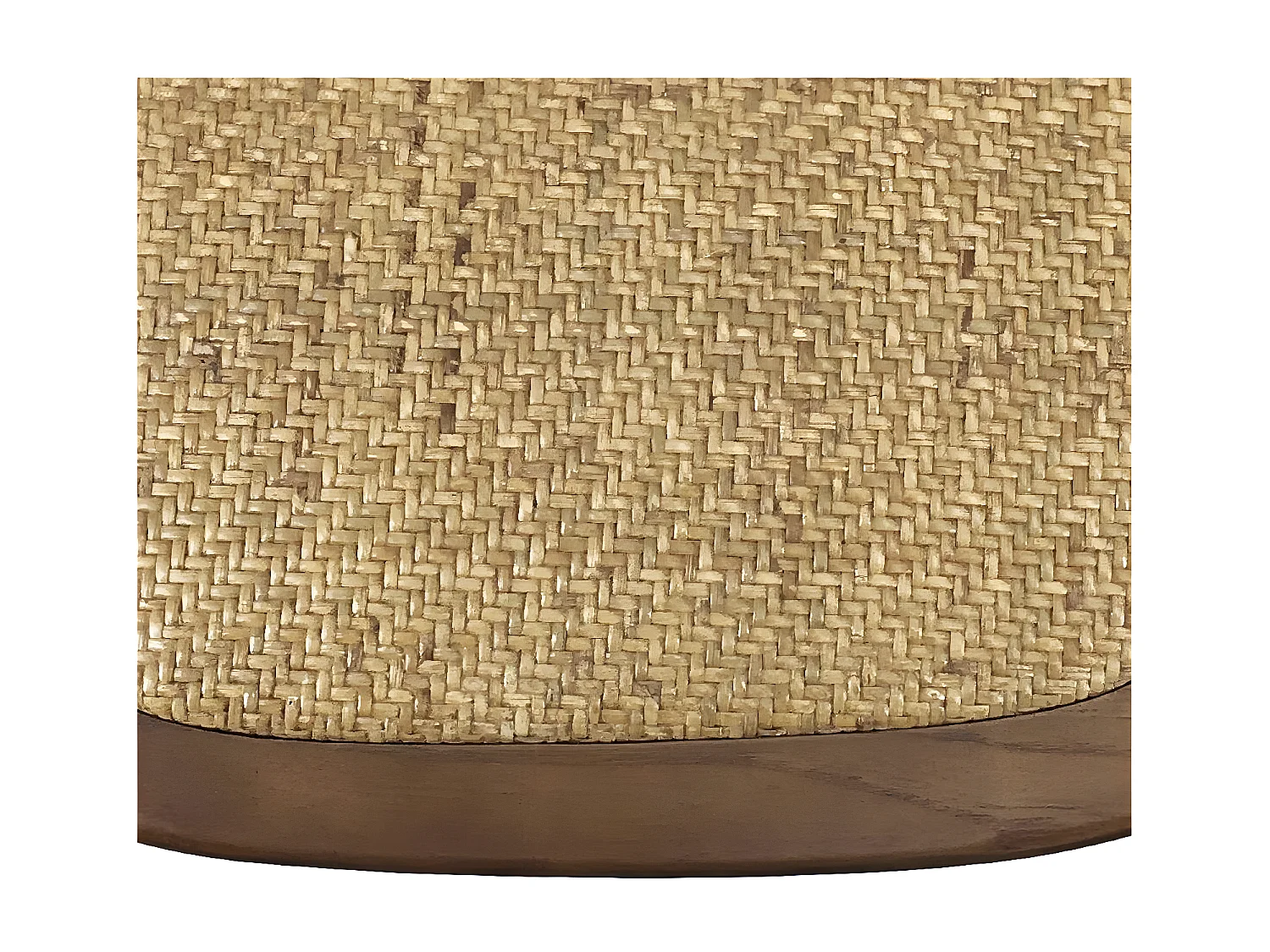 Fauteuil rotin Bois Marron - Izenia Décoration d'Autrefois