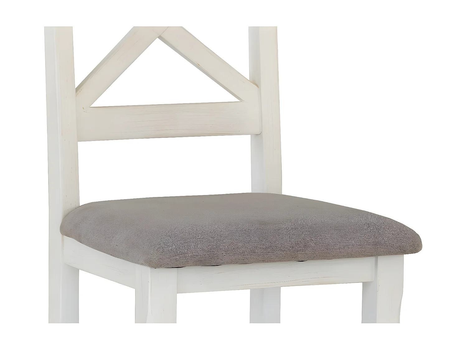Lot de 2 chaises Bois Blanc - Bréanna Décoration d'Autrefois