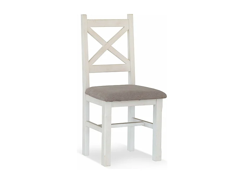 Lot de 2 chaises Bois Blanc - Bréanna Décoration d'Autrefois