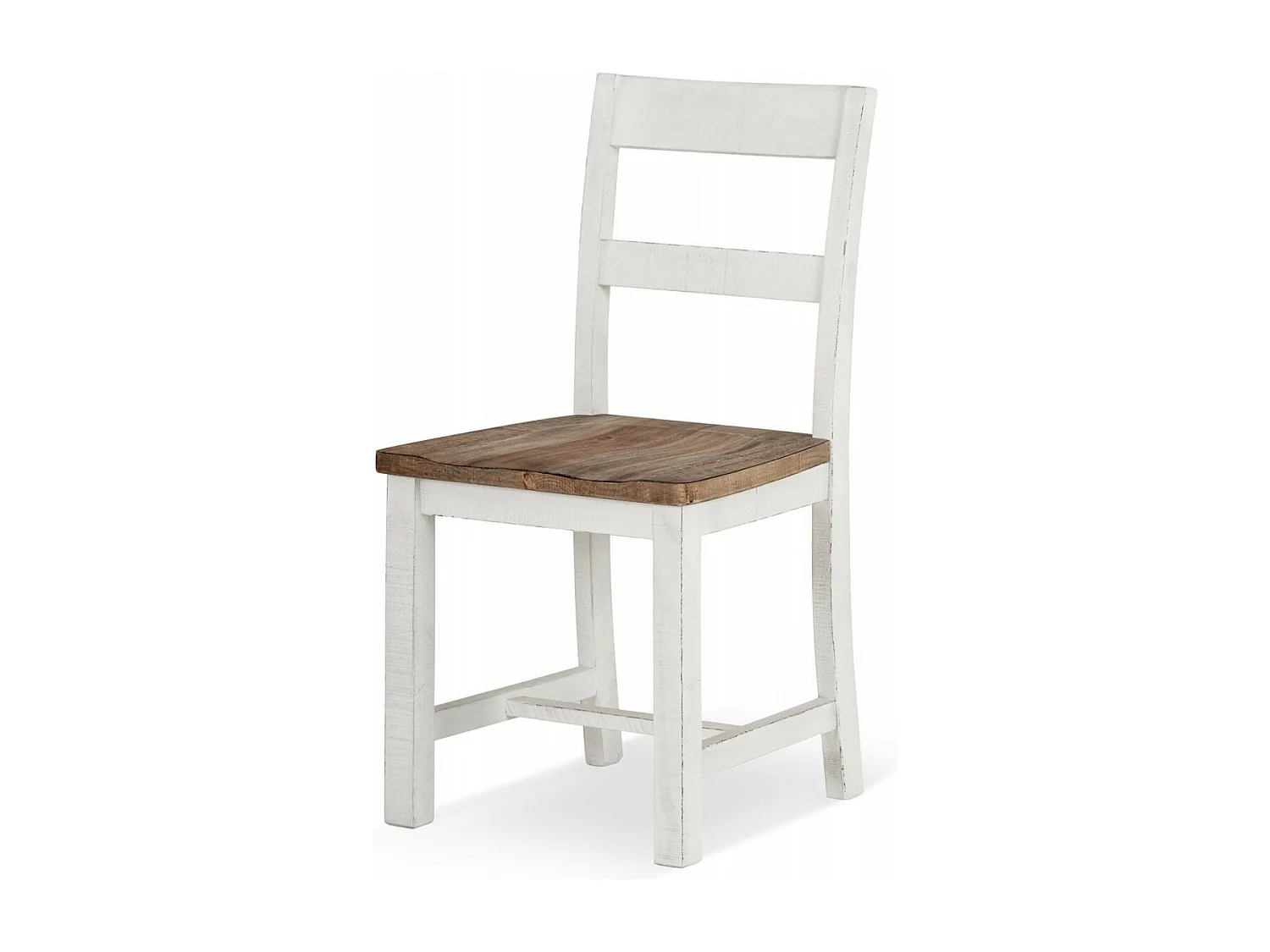 Lot de 2 chaises Bois Blanc - Nastasie Décoration d'Autrefois