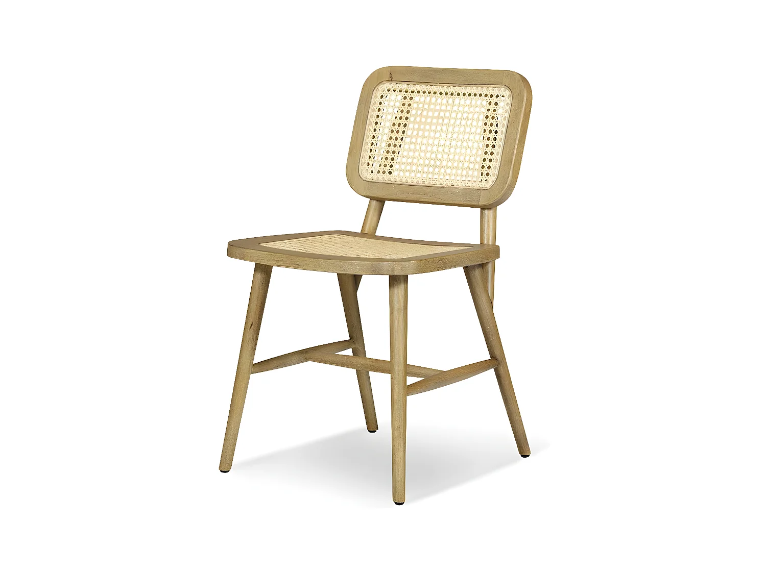 Chaise Bois Blanc - Décoration d'Autrefois