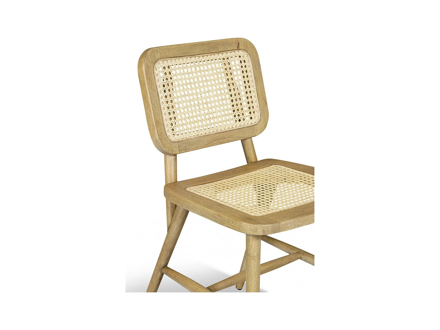 Chaise Bois Blanc - Décoration d'Autrefois