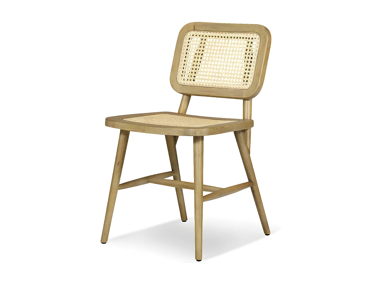 Chaise Bois Blanc - Décoration d'Autrefois