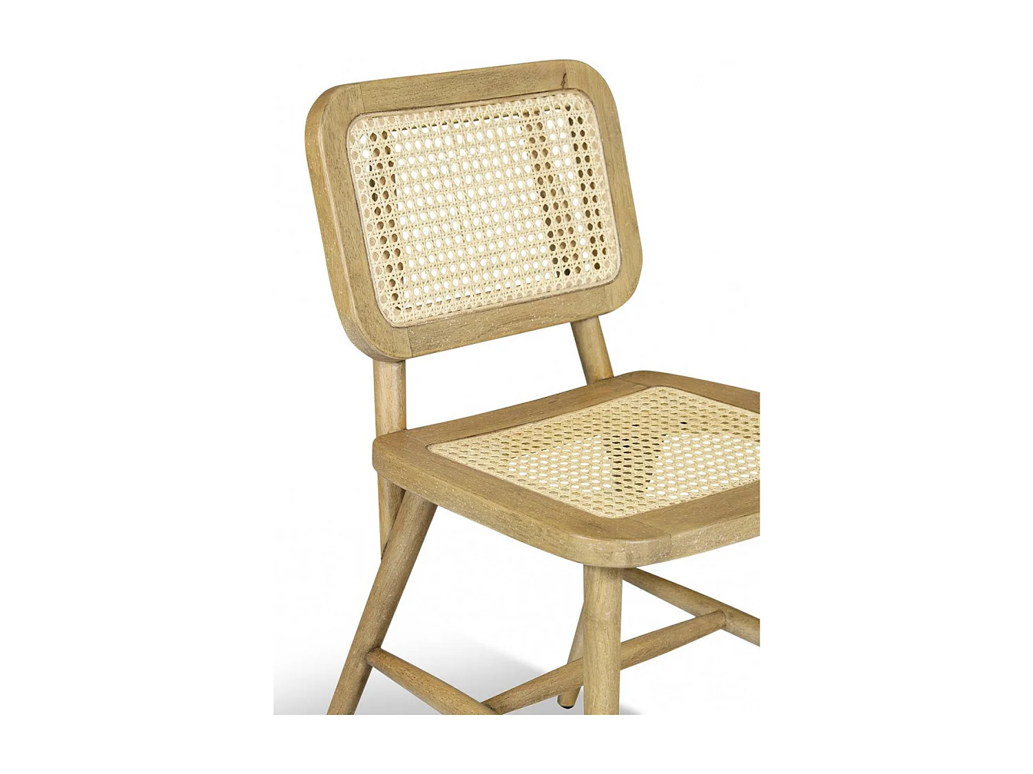 Chaise Bois Blanc - Décoration d'Autrefois