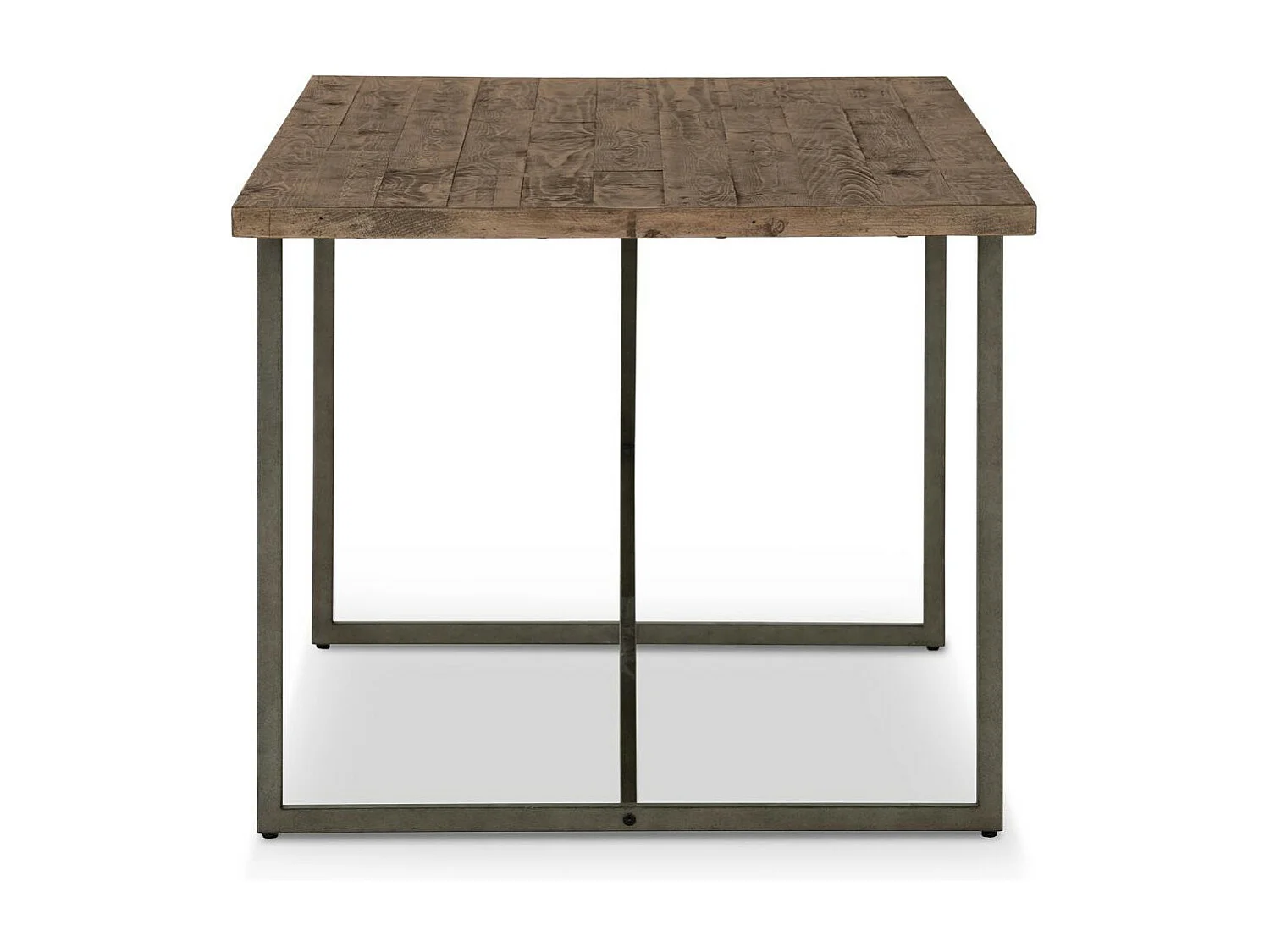 Table à manger 6 places Bois-Métal Marron - Maglorine Décoration d'Autrefois