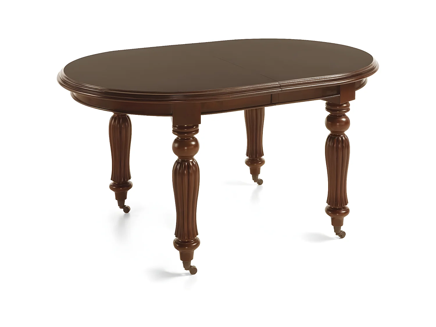 Table à manger 6 places Bois-Bronze Marron - Helvinia Décoration d'Autrefois