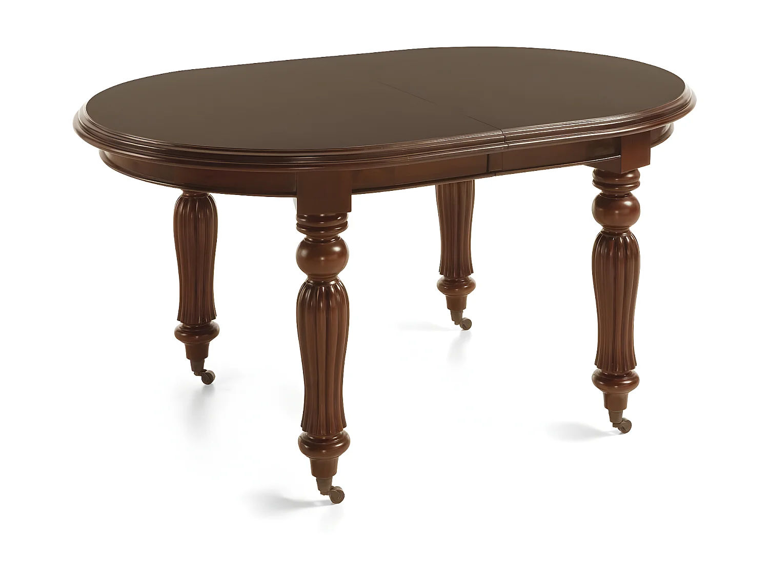 Table à manger 6 places Bois-Bronze Marron - Helvinia Décoration d'Autrefois