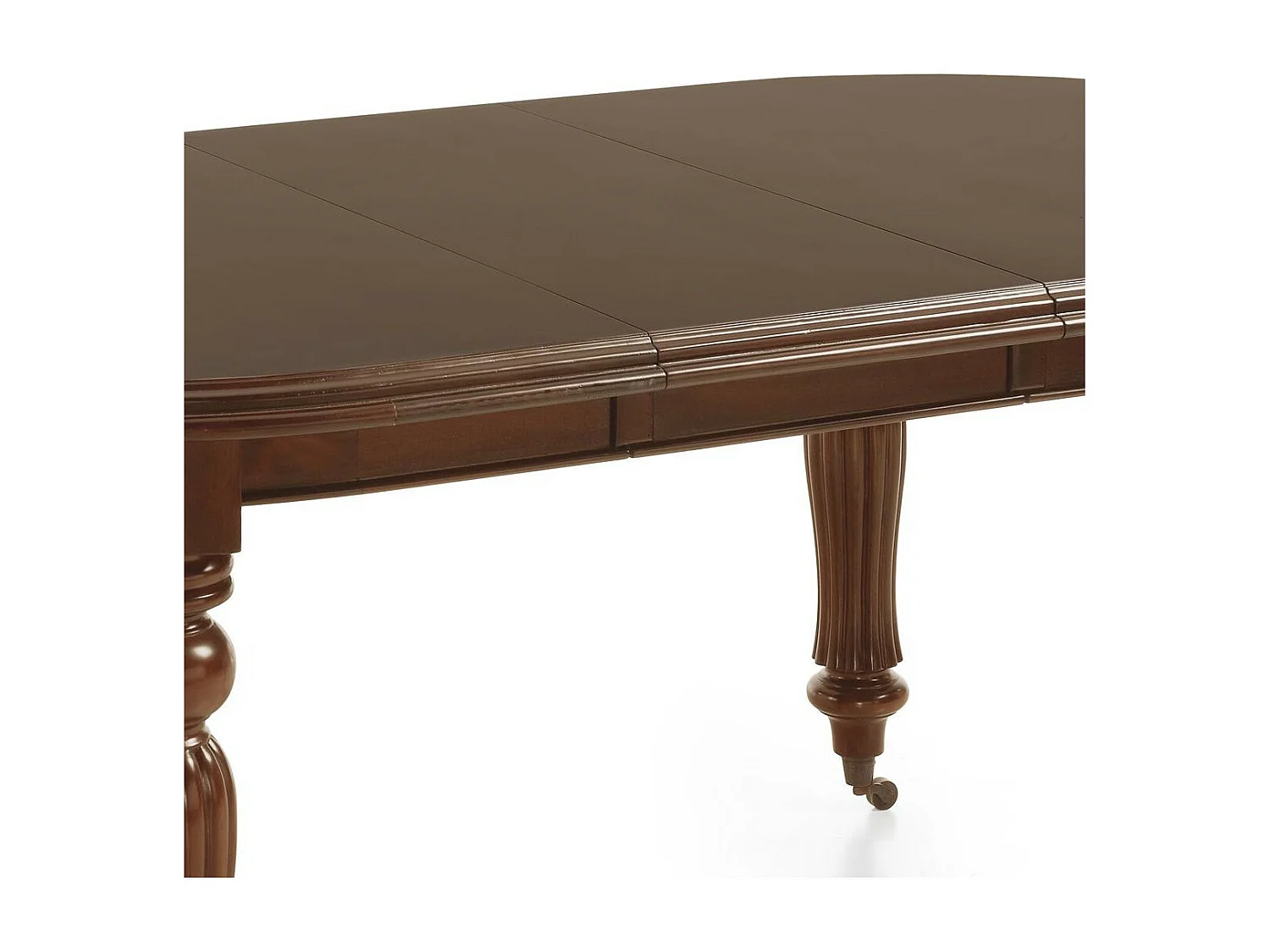 Table à manger 6 places Bois-Bronze Marron - Helvinia Décoration d'Autrefois