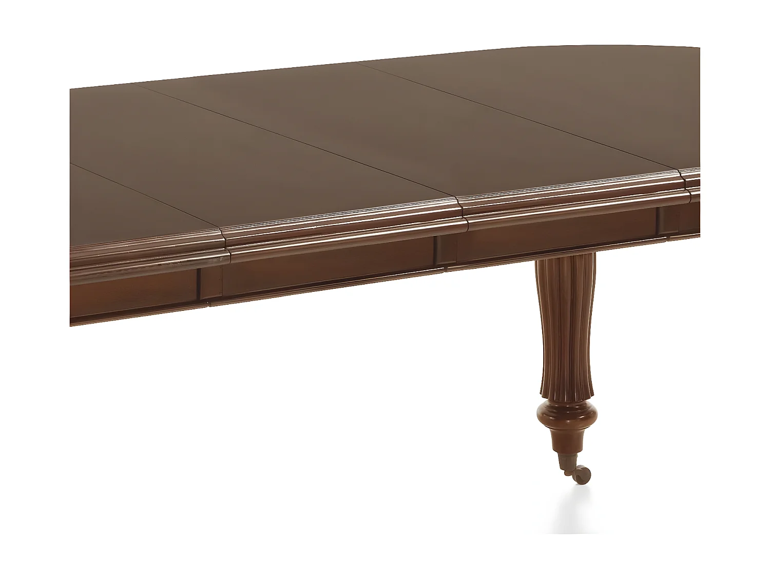 Table à manger 6 places Bois-Bronze Marron - Helvinia Décoration d'Autrefois