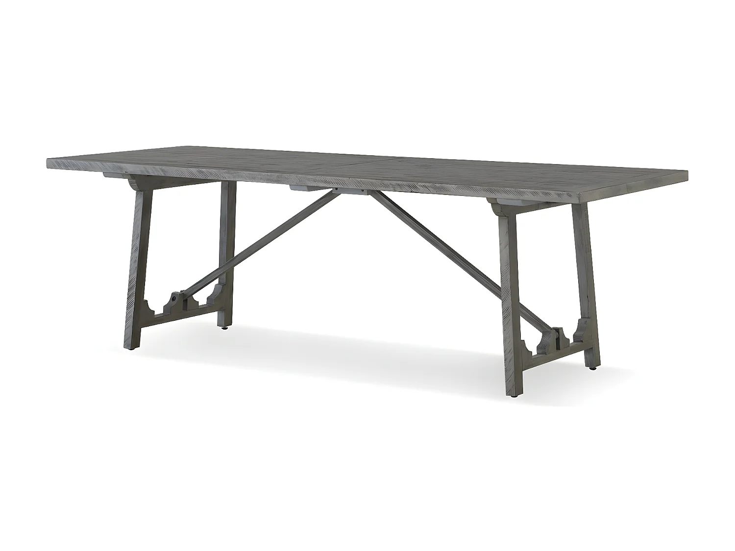 Table à Manger Bois Gris 239x90x76cm