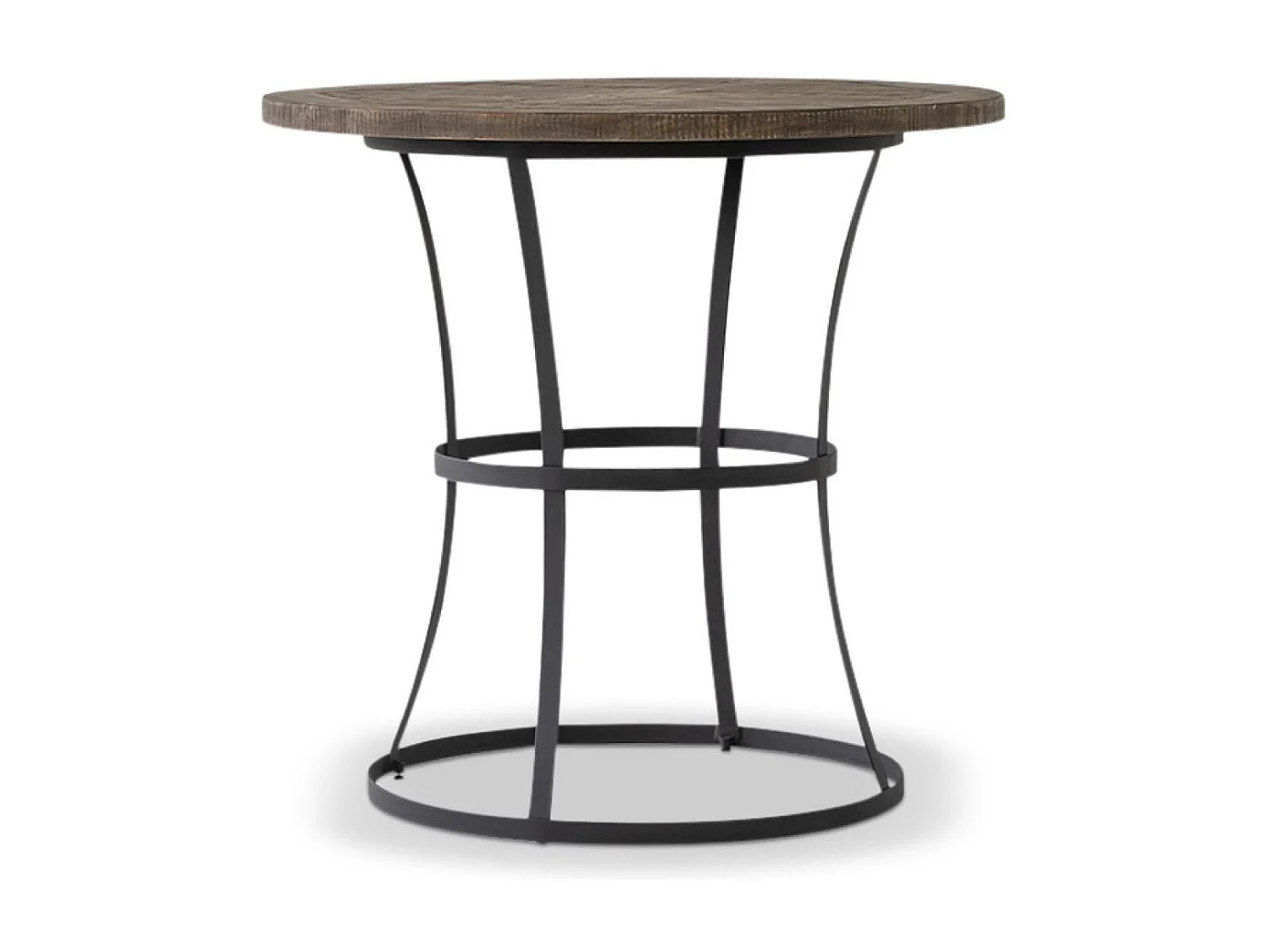 Table haute Bois Marron - Flavine Décoration d'Autrefois