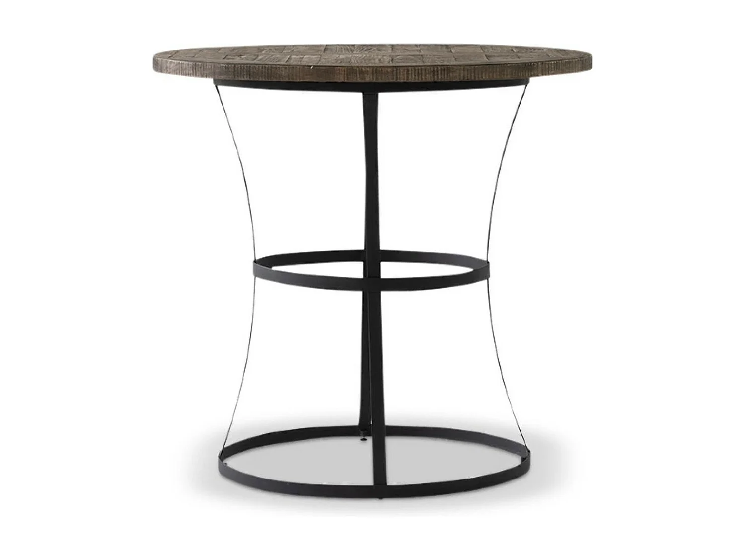 Table haute Bois Marron - Flavine Décoration d'Autrefois