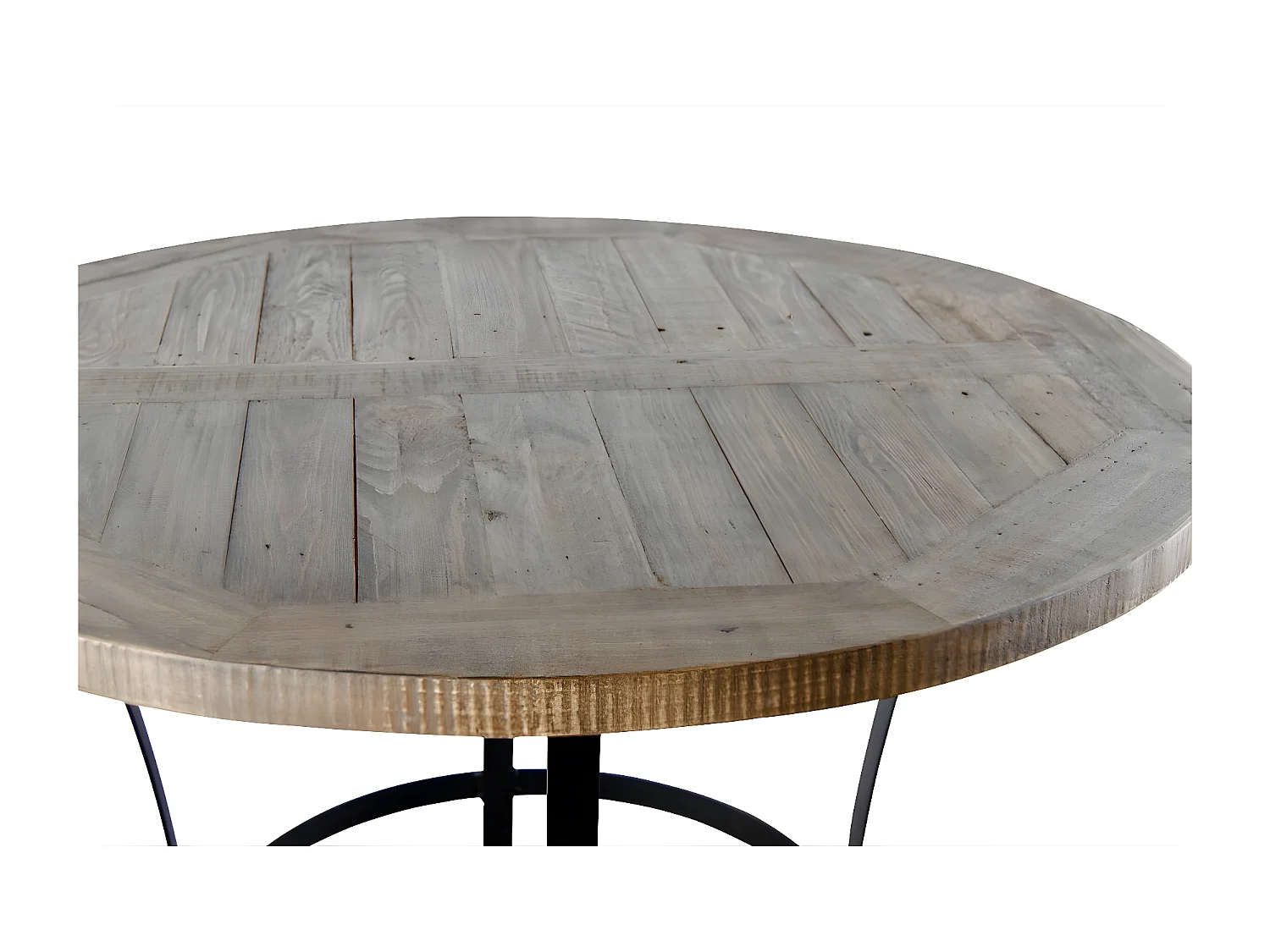 Table haute Bois Marron - Flavine Décoration d'Autrefois