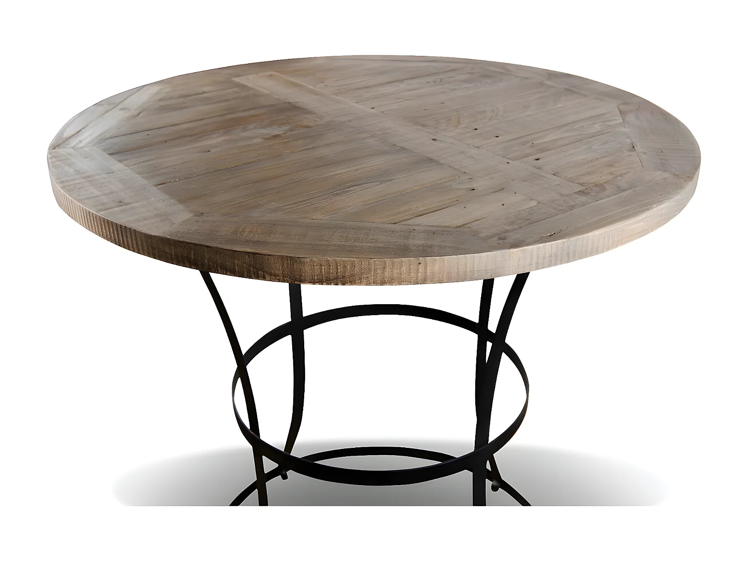 Table haute Bois Marron - Flavine Décoration d'Autrefois