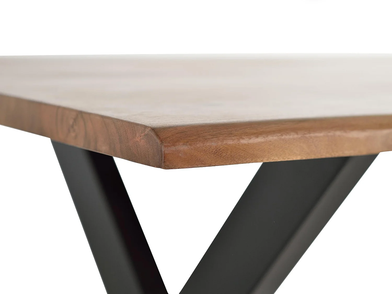 Esstische aus Akazienholz, 180 cm, rustikaler Industriestil - 78x180x100