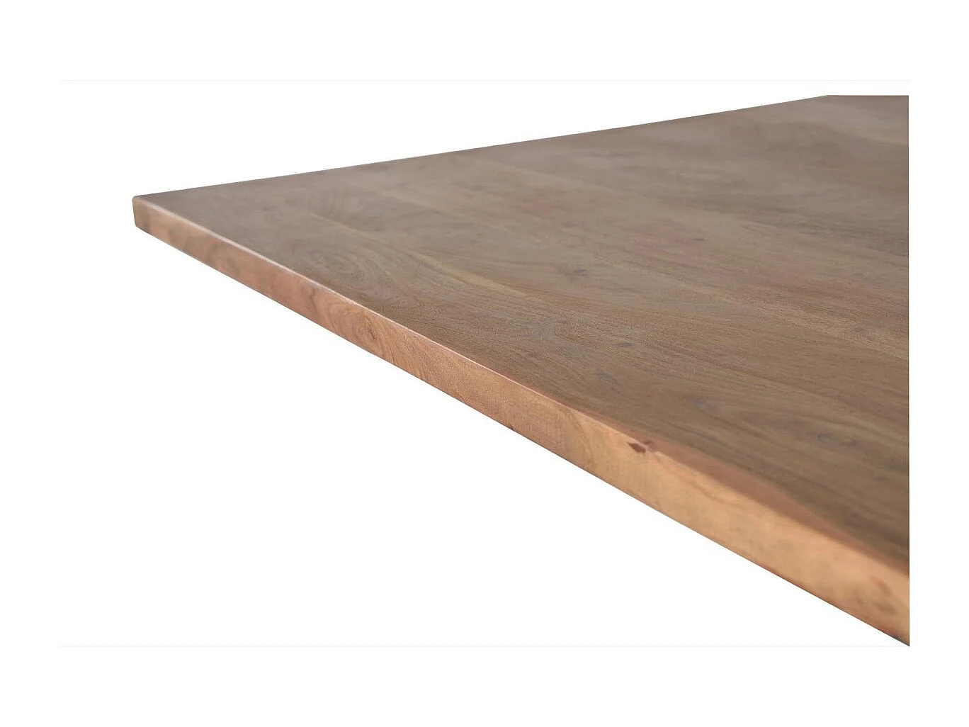 Tavolo da pranzo in massello di acacia e gambe in metallo