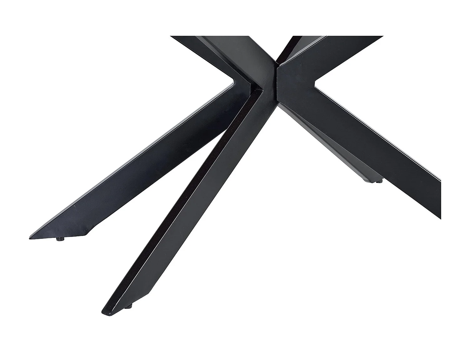 Kribbetafel in natuurlijk acaciahout en zwarte metalen poten