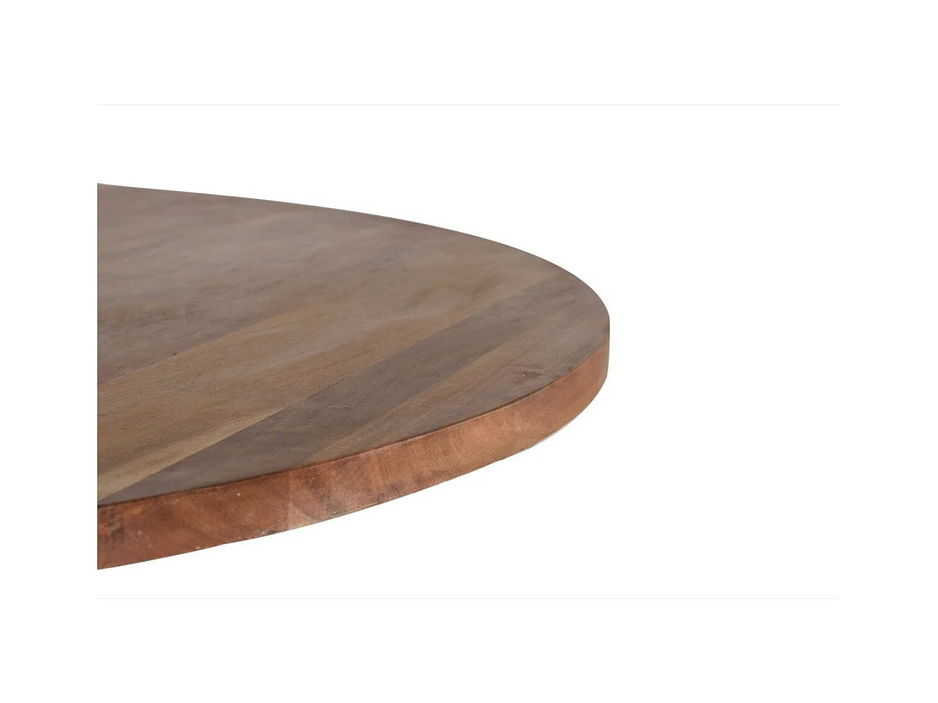 Tavolo da pranzo in massello di acacia e metallo