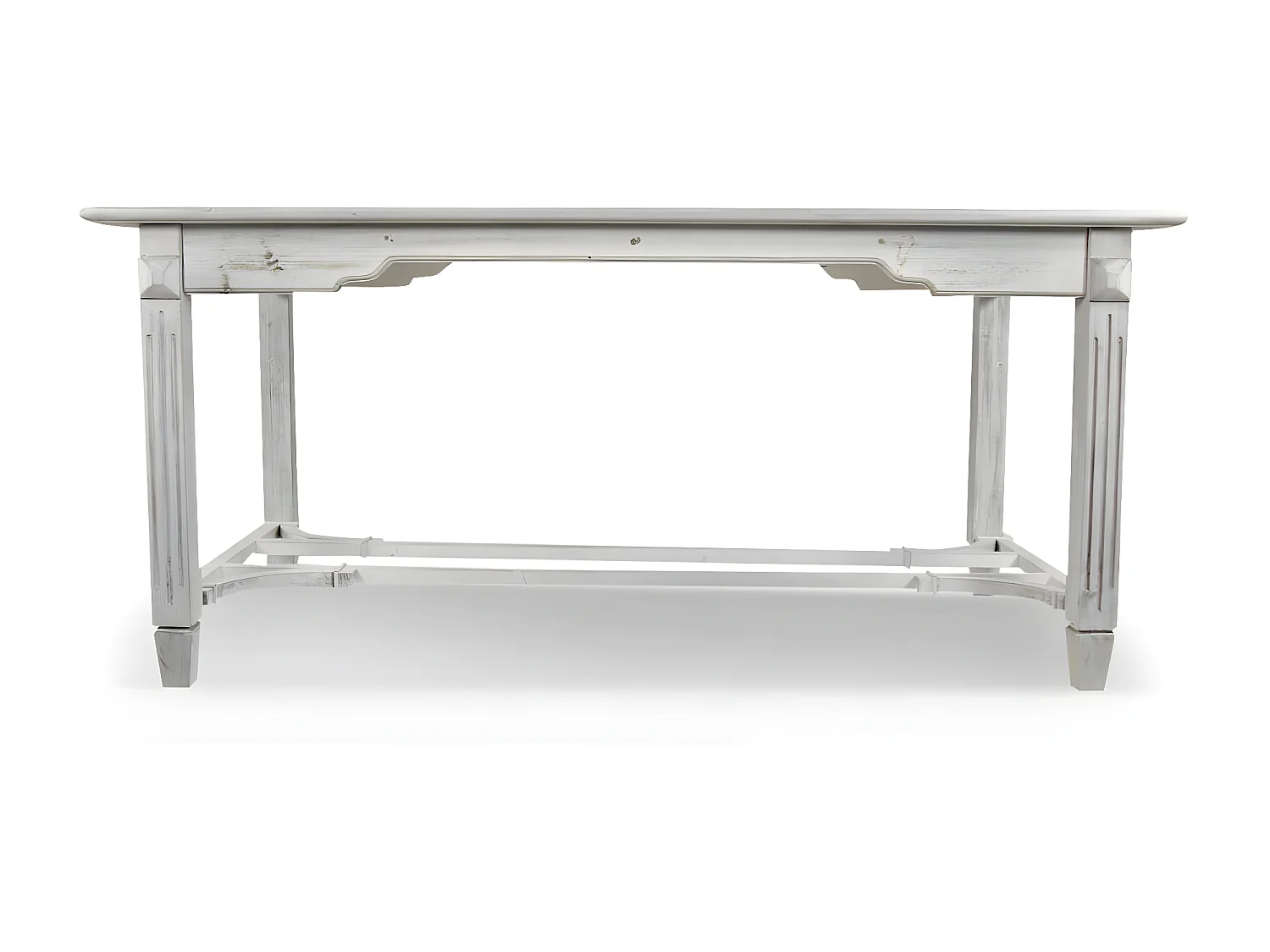 Table à manger 6 places Bois Blanc - Décoration d'Autrefois