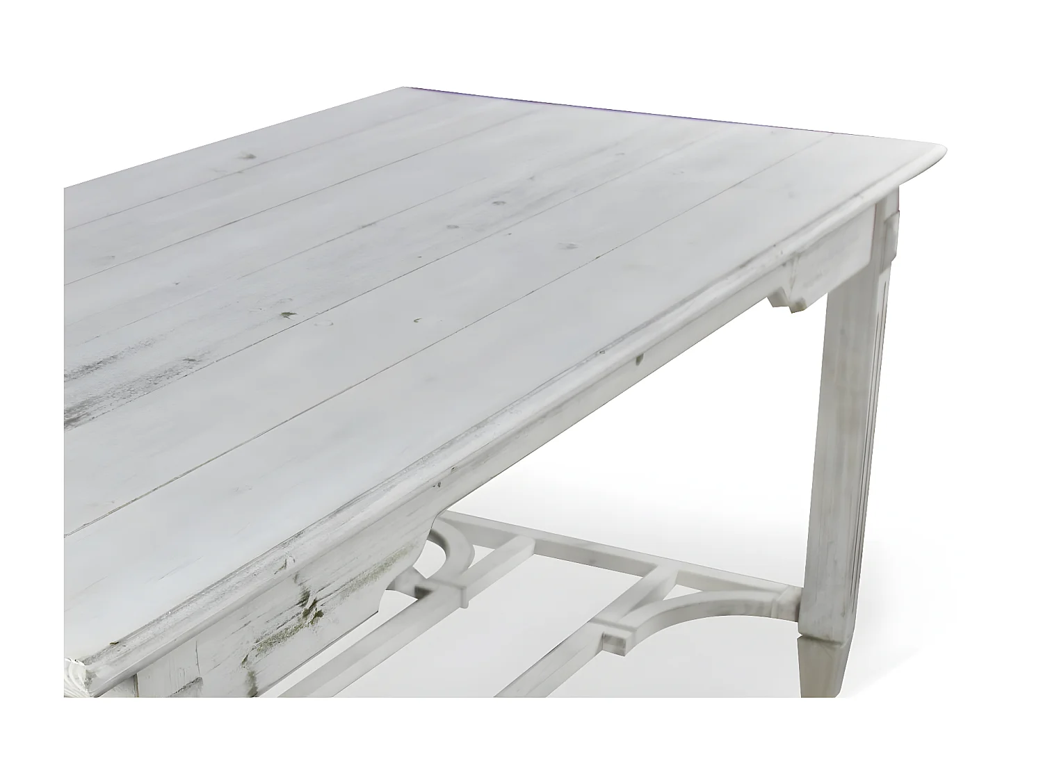 Table à manger 6 places Bois Blanc - Décoration d'Autrefois