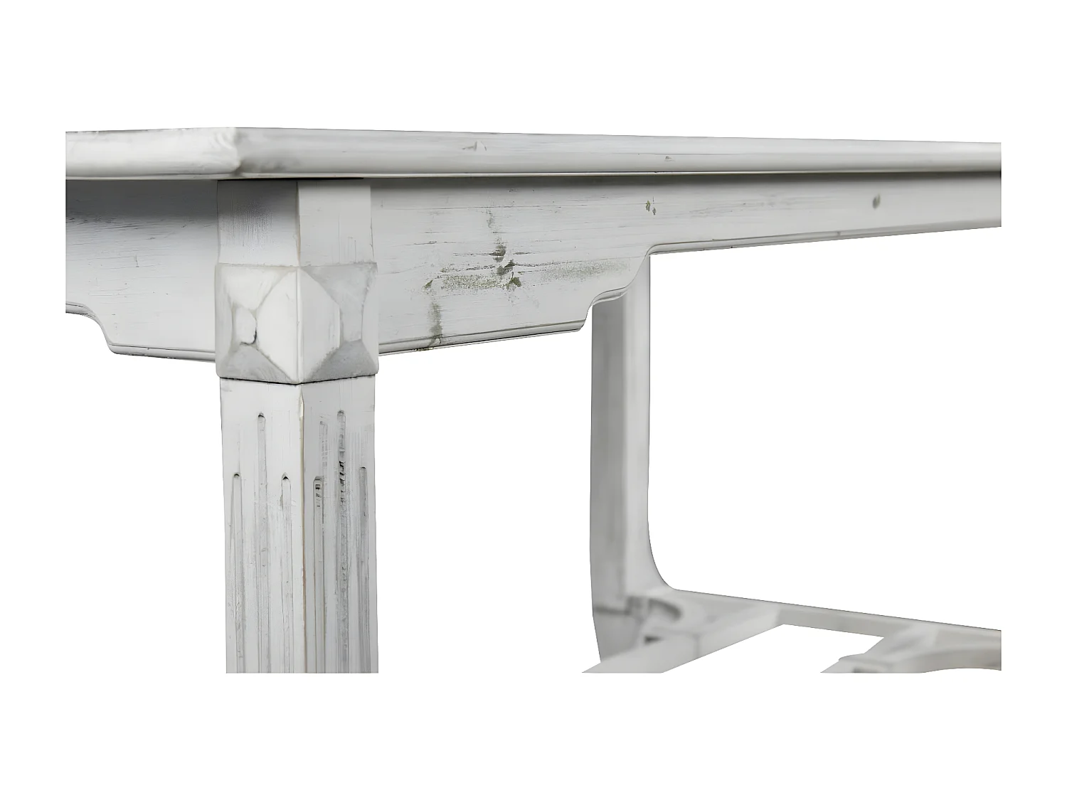 Table à manger 6 places Bois Blanc - Décoration d'Autrefois