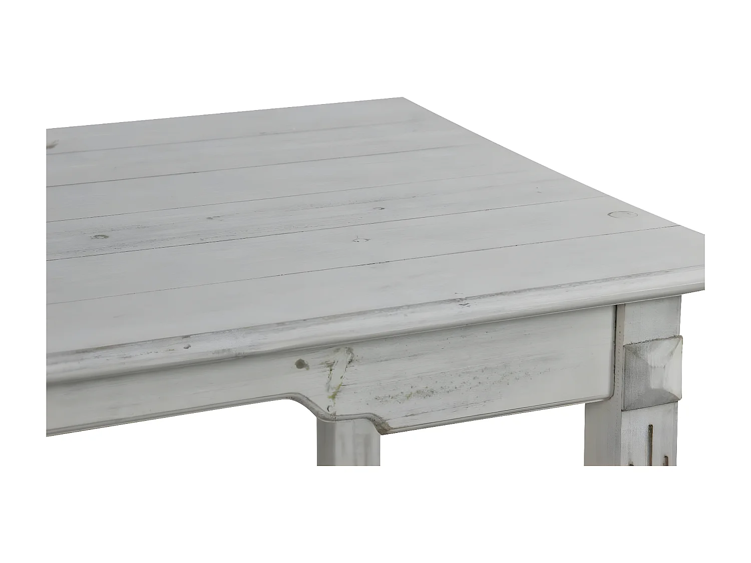 Table à manger 6 places Bois Blanc - Décoration d'Autrefois