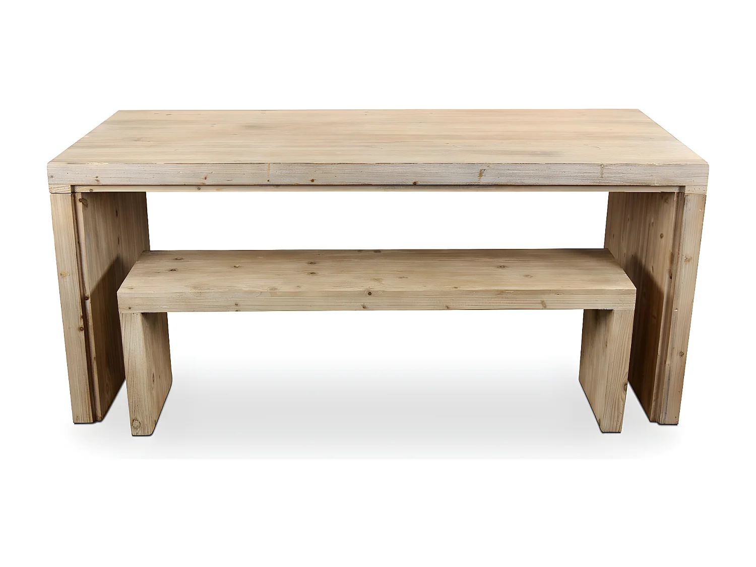 Table à manger naturel Bois Naturel - Esmée Décoration d'Autrefois