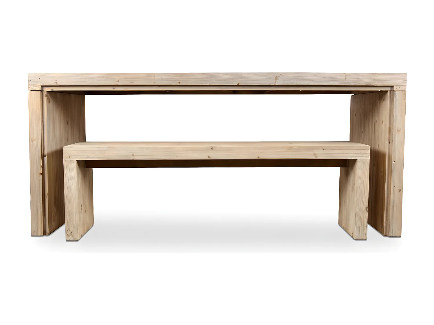 Table à manger naturel Bois Naturel - Esmée Décoration d'Autrefois