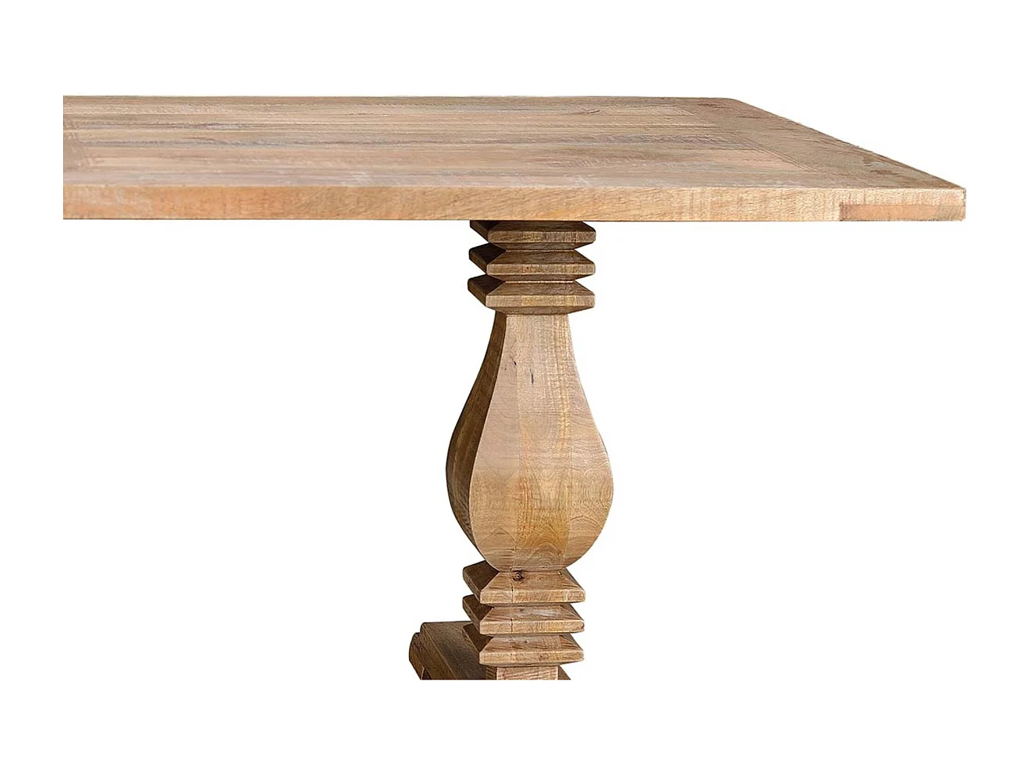 Tabel à kribbe 8 plaatsen in natuurlijk manguierbos 2 meter