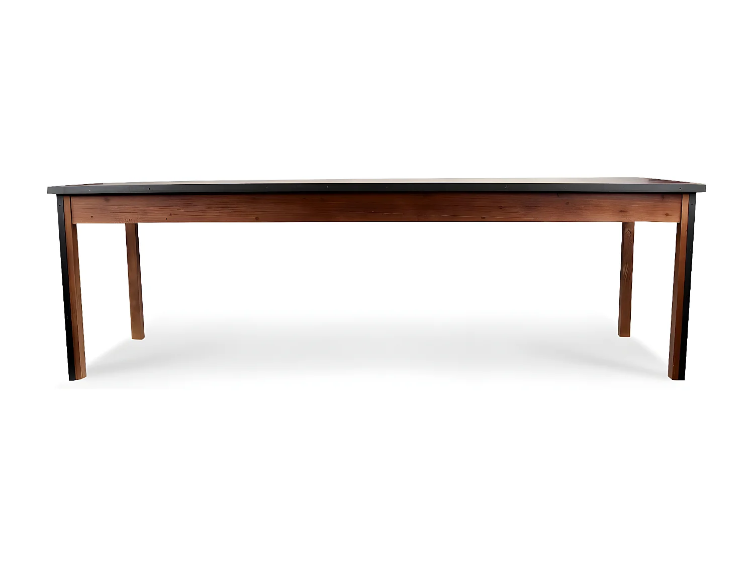 Table à manger 10 places Bois-Métal Marron - Eduline Décoration d'Autrefois