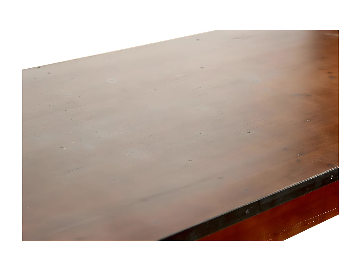 Table à manger 10 places Bois-Métal Marron - Eduline Décoration d'Autrefois