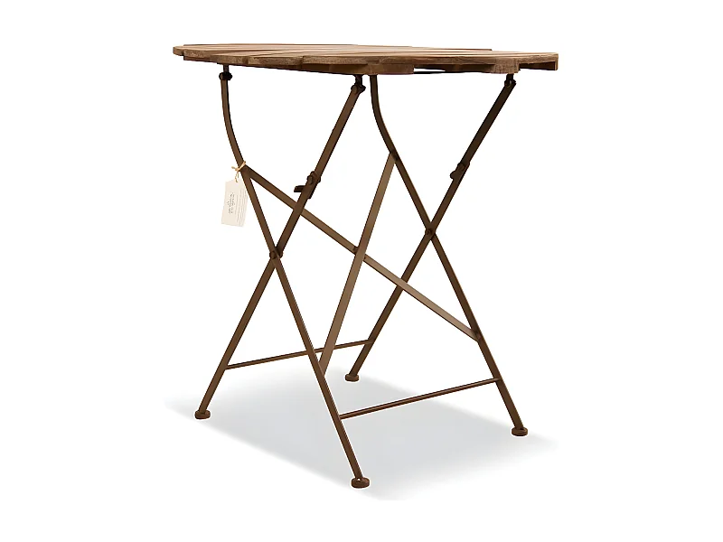 Table à manger 2 places Bois Marron - Décoration d'Autrefois