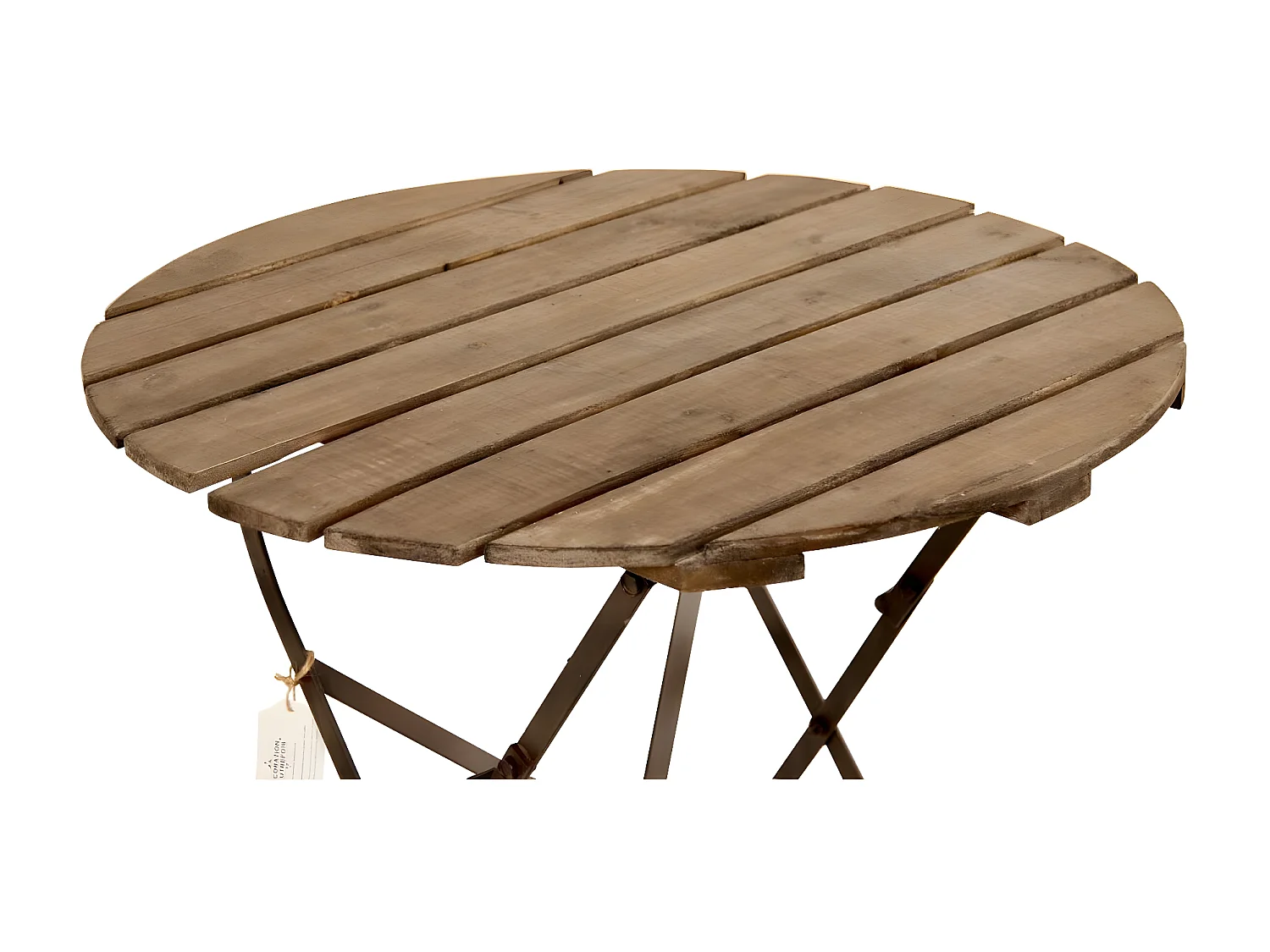 Table à manger 2 places Bois Marron - Décoration d'Autrefois