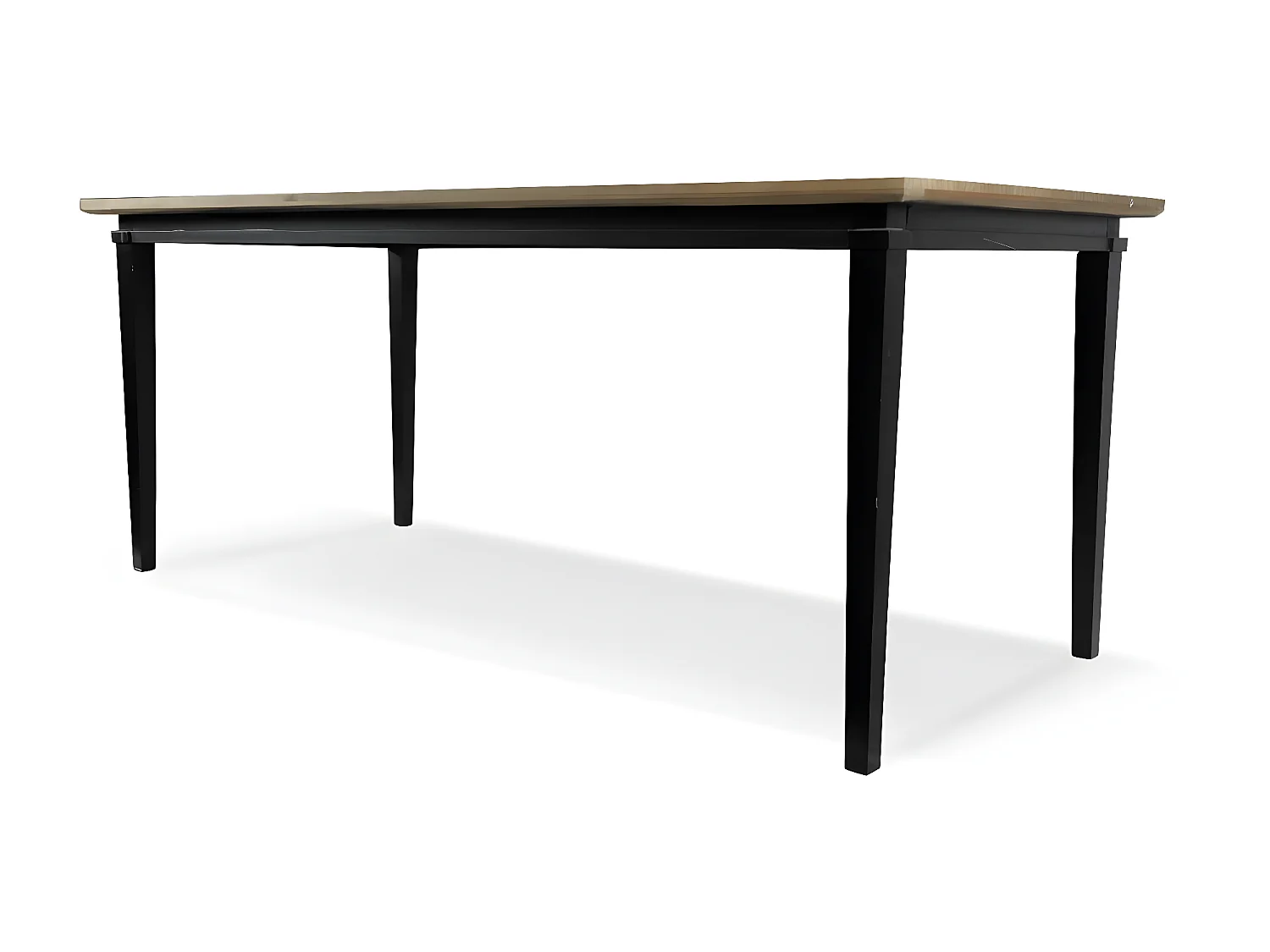 Table à manger Bois-MDF Noir - Idéline Décoration d'Autrefois