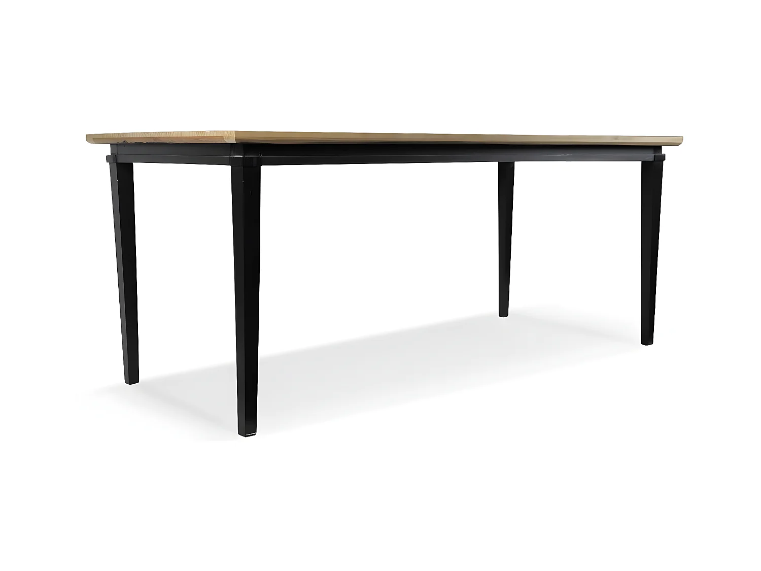Table à manger Bois-MDF Noir - Idéline Décoration d'Autrefois