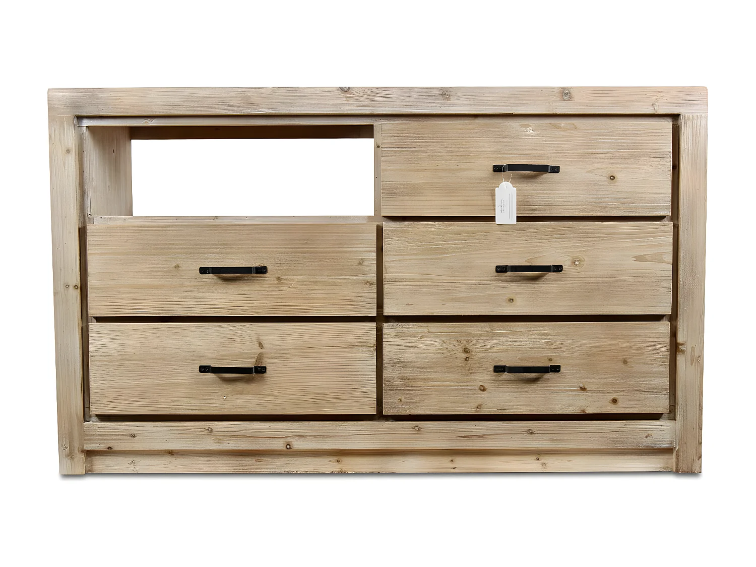 Commode 5 tiroirs naturel Bois Naturel - Esmée Décoration d'Autrefois