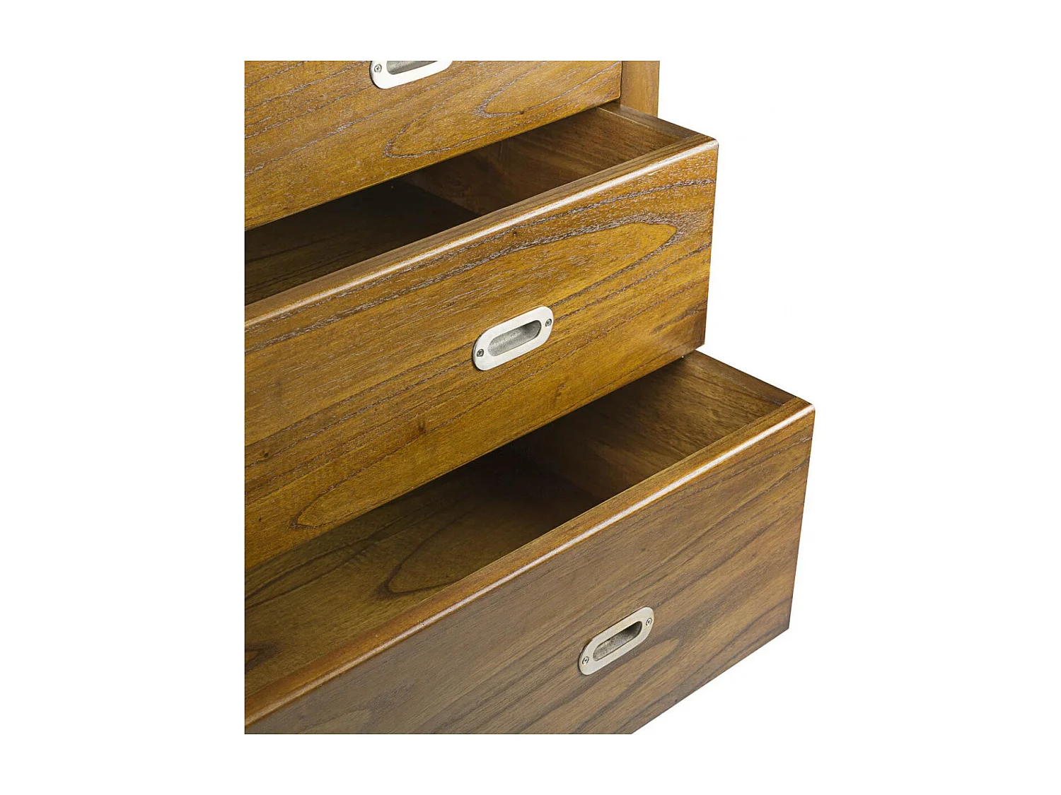 Commode 8 tiroirs bronze Bois Marron - Athénaïs Décoration d'Autrefois