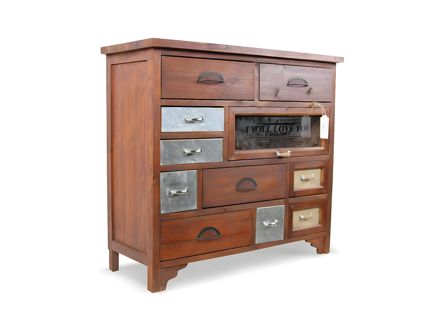 Commode grainetier 11 tiroirs Bois Marron - Décoration d'Autrefois