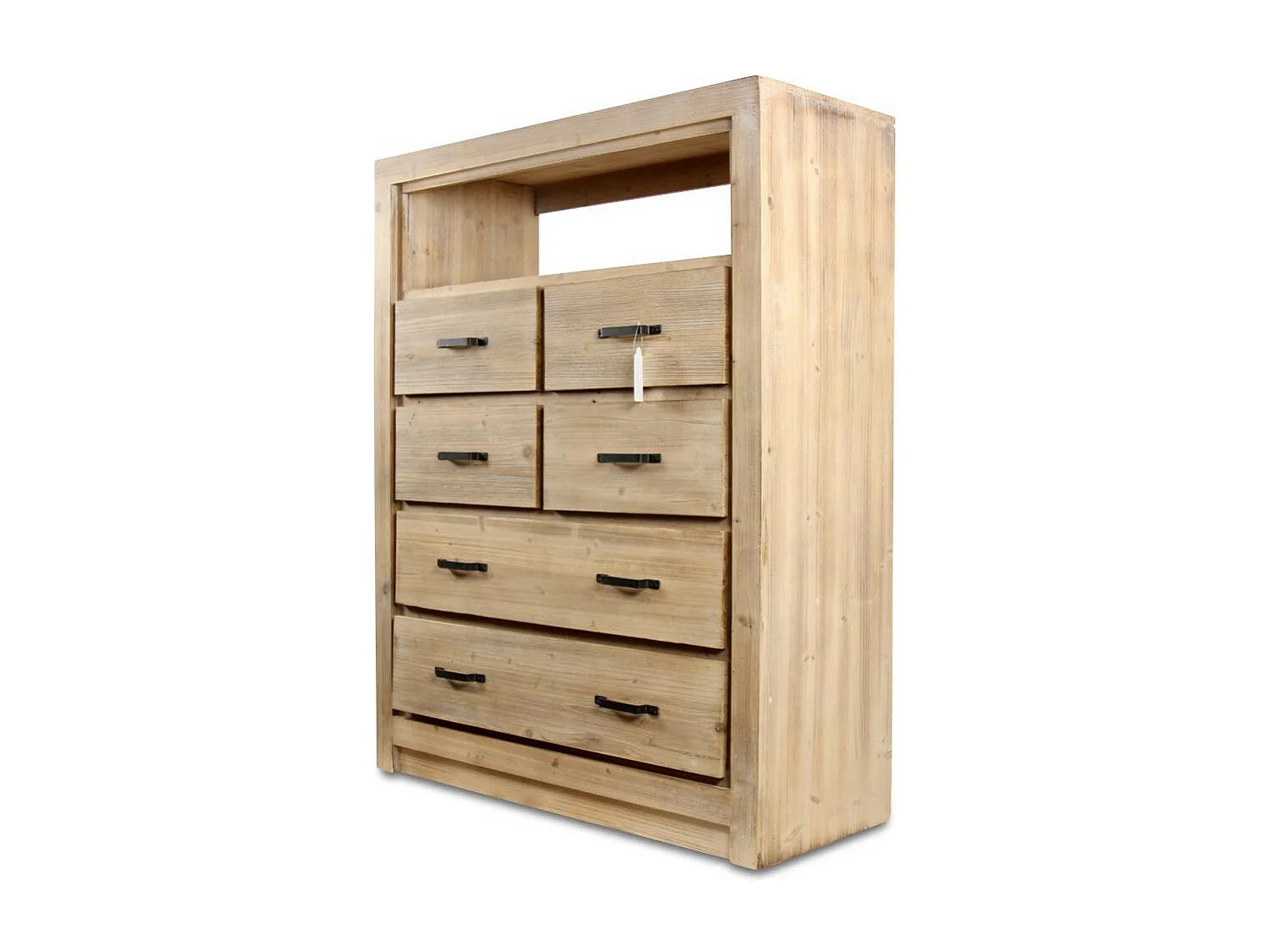 Commode 6 tiroirs naturel Bois Naturel - Esmée Décoration d'Autrefois