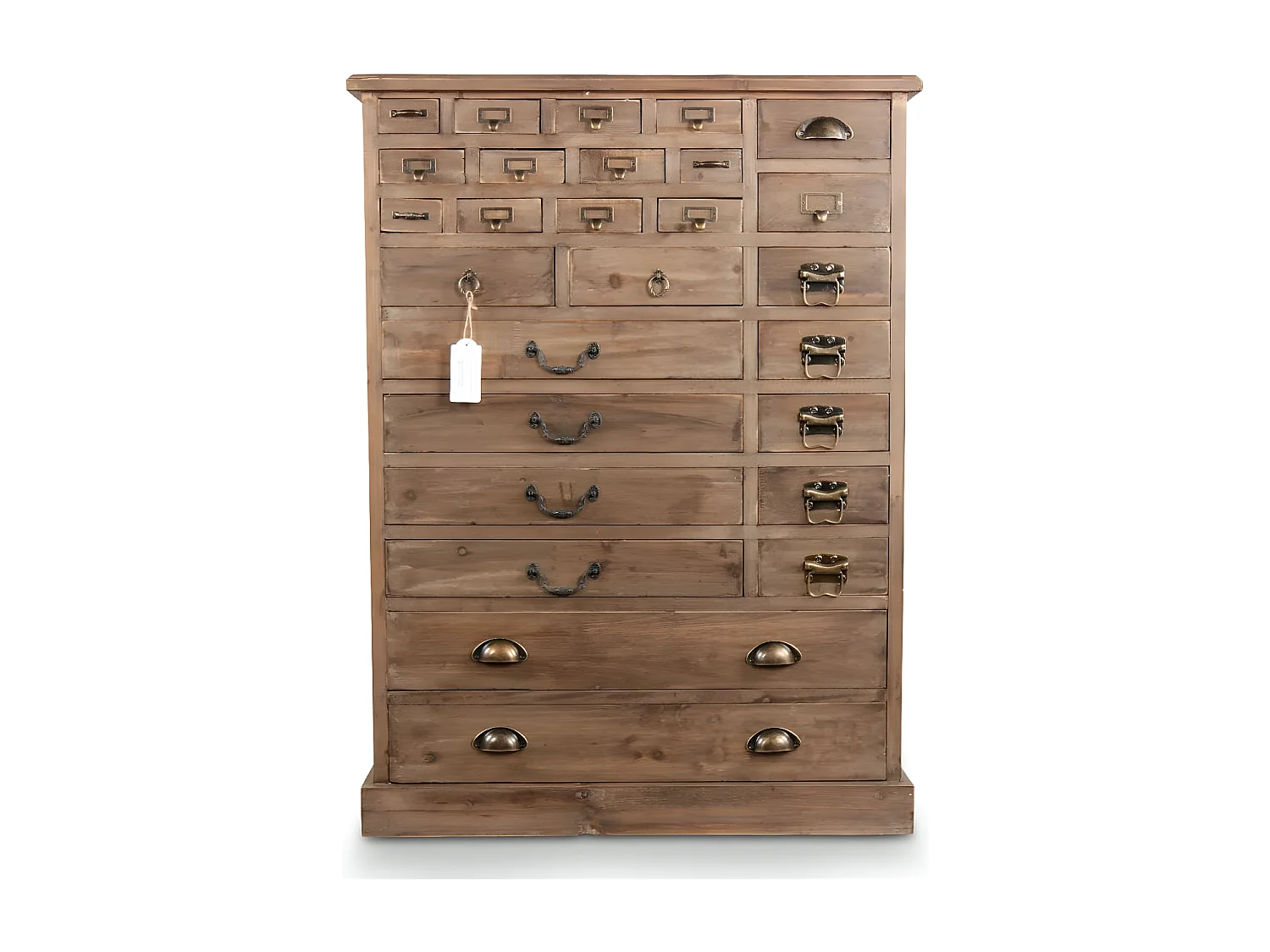 Commode 27 tiroirs Bois Marron - Décoration d'Autrefois