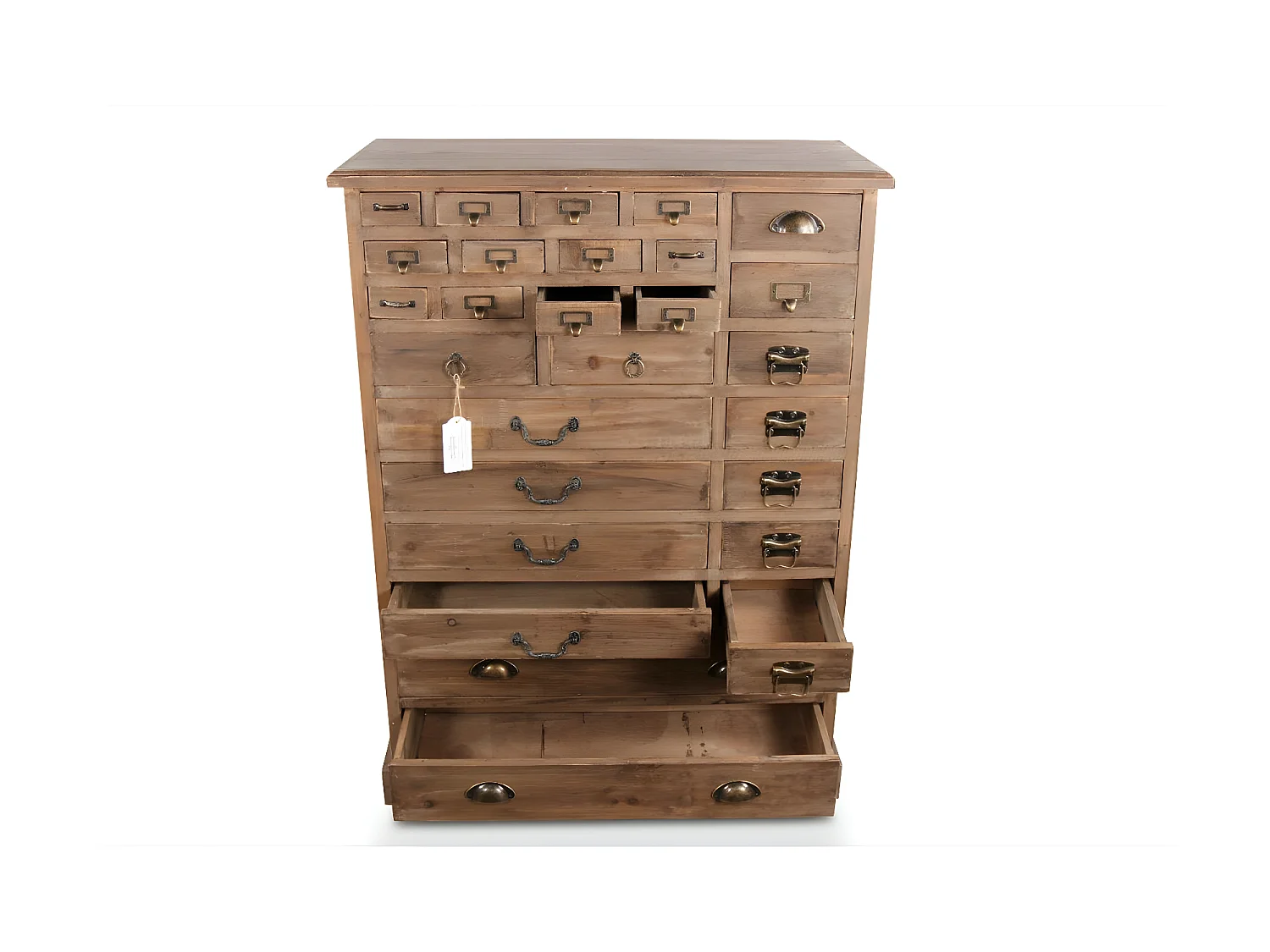 Commode 27 tiroirs Bois Marron - Décoration d'Autrefois